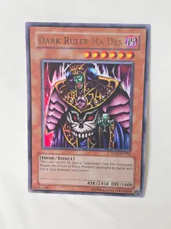 Dark Ruler Ha Des 1st Edition - LOD 001 Ultra Rare Holo Foil Yugioh Card - Image 1