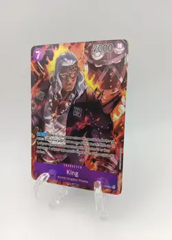 ONE PIECE KING Parallel Alt Art OP01-096 SR Card Game Romance Dawn NM English - Image 2
