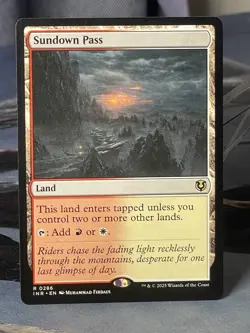 MTG Innistrad Remastered Rare Card Sundown Pass Innistrad (INR) #286 - Image 1
