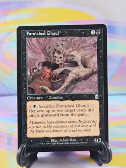 Magic the Gathering MTG Odyssey 2001 Card | Famished Ghoul 135/350 - Image 1