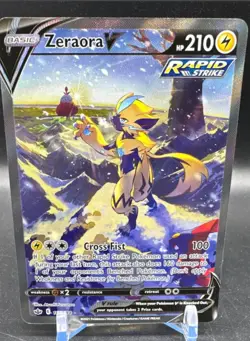 Gem Mint Zeraora V 074/070 Jet-Black Spirit FA 2021 Japanese Card - Image 2
