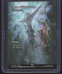 MTG Final Fantasy THRUM OF THE VESTIGE Lightning Bolt 0040 Through the Ages - Image 1