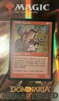 MTG DMR: Goblin Matron (Creature Goblin) Dominaria Remastered Retro Frame 323 - Image 1
