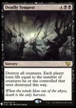 Deadly Tempest - Light Play MTG Mystery Booster - Image 1