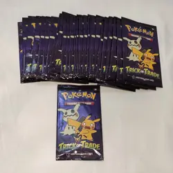 30 Packs Pokemon 2023 Halloween Trick Or Trade 3 Card Booster Pack New Sealed - Image 1