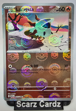 Larvesta Poke Ball Holo 15/86 - S&V Black Bolt - Pokemon TCG - NM - Image 1