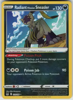Radiant Hisuian Sneasler Radiant Rare SWSH11: Lost Origin 123/196 Pokemon - Image 1