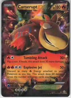 Camerupt EX 29/160 Ultra Rare XY - Primal Clash Pokemon - Image 1