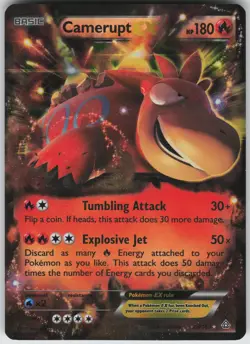 Camerupt EX 29/160 Ultra Rare XY - Primal Clash Pokemon - Image 1