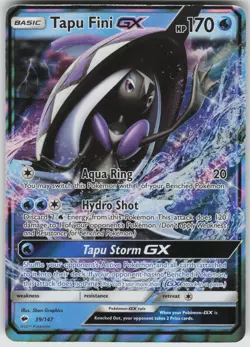 Tapu Fini GX Ultra Rare SM - Burning Shadows 39/147 Pokemon - Image 1