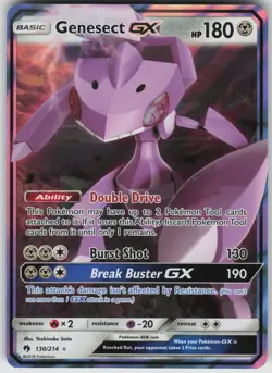 Genesect GX Ultra Rare SM - Lost Thunder 130/214 Pokemon - Image 1