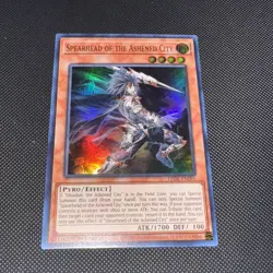 Yugioh TCG Spearhead Of The Ashened City Super Rare LEDE-EN091 NM 1st Edition - Image 1