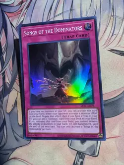 Yugioh Asian English Songs of the Dominators ALIN-AE078 Super rare NM - Image 4
