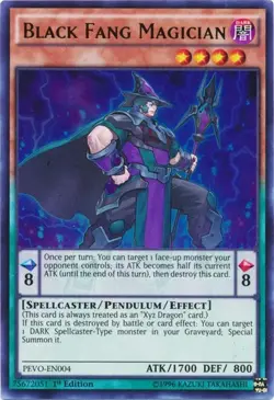Black Fang Magician - PEVO-EN004 - NM - Ultra Rare - 1st ed - Yugioh - Image 1