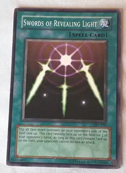 Yugioh Swords Of Revealing Light LOB-101 1st Edition North American Glossy - Image 1