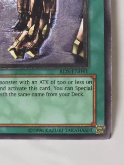 Yugioh! Machine Duplication RDS-EN041, Rare, 1st Edition - MISPRINT Low-ink Fade - Image 3