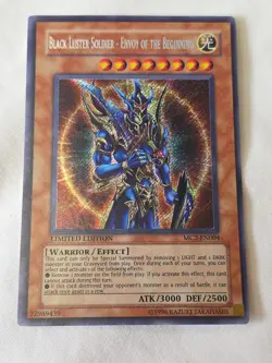 Yugioh Black Luster Soldier - Envoy of the Beginning Ultra Rare Holo PSA 9 MINT - Image 1