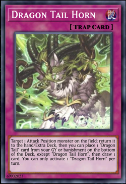 Yugioh! Dracotail Horn SUPER Justice Hunters JUSH-EN010 PREORDER 2025 - Image 1