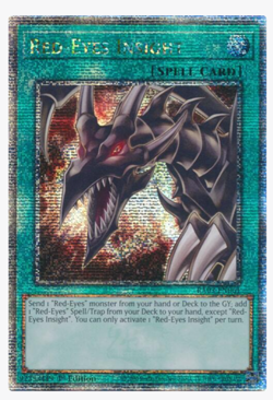 1-3X Yugioh! Red-Eyes Insight - RA03-EN061 - Quarter Century Secret Rare NM - Image 1