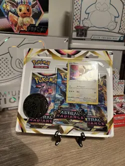Factory Sealed Pokemon Astral Radiance Booster Pack Set with Promo Card & Coin - Image 2