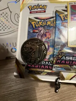 Factory Sealed Pokemon Astral Radiance Booster Pack Set with Promo Card & Coin - Image 3