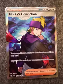 Pokemon Mortys Conviction Full Art Temporal Forces 201/162 - Image 1