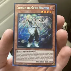 Yu-Gi-Oh! Crowley, The Gifted Magistus- BLMM-EN044 - Secret Rare NEAR MINT! - Image 1