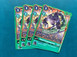 DarkTyrannomon EX9-039 Playset Versus Monsters Digimon Card Game x4 - Image 1
