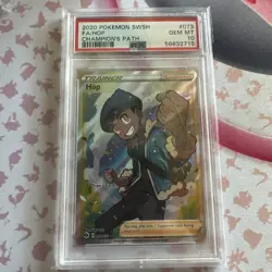 PSA 10 Hop 073/073 Champion's Path Full Art Holo Trainer SWSH Pokemon Card 2020 - Image 1