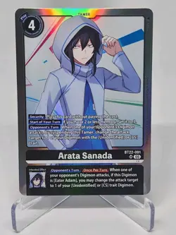 Digimon Card Game Arata Sanada BT22-091 SR Cyber Eden - Image 1