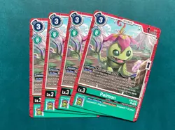 Palmon EX9-035 Playset Versus Monsters Digimon Card Game x4 - Image 1
