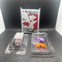 Scarlet & Violet White Flare ETB Card Sleeves (65 count) w/ Dice & Markers - Image 1