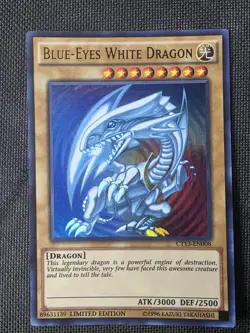 Yu-Gi-Oh Blue-Eyes White Dragon TCG Card CT13-EN008 Limited Edition - Image 1