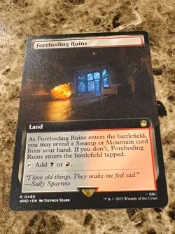 FOREBODING RUINS Magic Gathering MTG Dr Who Extended Art - Image 1