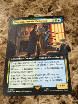 DUGGAN, PRIVATE DETECTIVE Magic Gathering MTG Dr Who Extended Art - Image 1
