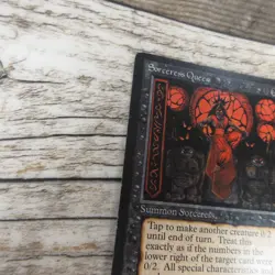Magic The Gathering MTG Sorceress Queen Arabian Nights MP Good Ungraded - Image 3