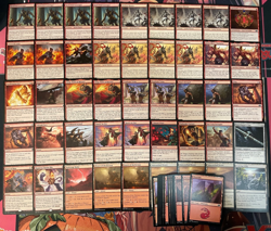 MTG - RED JACKAL WARRIOR EXERT AGGRO DECK - FORCE OF RAGE, RUNAWAY STEAM KIN ~ - Image 1