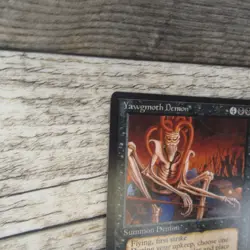 Magic The Gathering MTG Yawgmoth Demon Antiquities LP Excellent Ungraded - Image 3