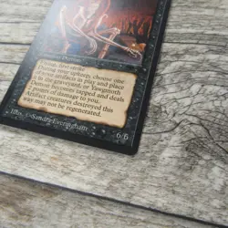 Magic The Gathering MTG Yawgmoth Demon Antiquities LP Excellent Ungraded - Image 5