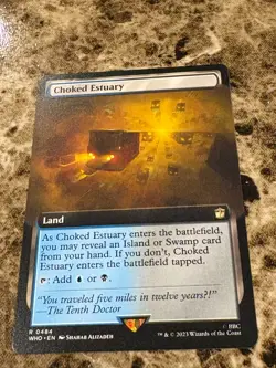 CHOKED ESTUARY Magic Gathering MTG Dr Who Extended Art - Image 1