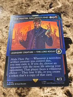 THE MASTER, GALLIFREY'S END Magic Gathering MTG Dr Who Showcase Foil - Image 1