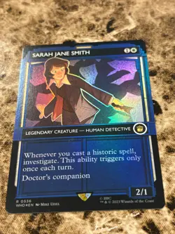 SARAH JANE SMITH Magic Gathering MTG Dr Who Showcase Foil - Image 1