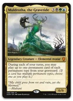 Muldrotha, the Gravetide NM Dominaria MTG Magic the Gathering Gold English Card - Image 1
