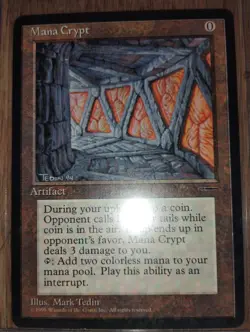 Mana Crypt - Harper Prism Promo 1995 - Magic the Gathering MTG - Near Mint - Image 1
