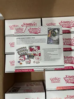 Case of 10 Scarlet & Violet White Flare Elite Trainer Box ETB Pokemon TCG SV10.5 - Image 3