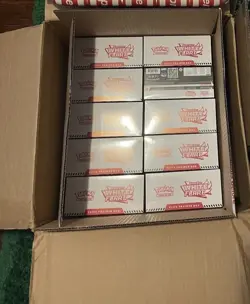 Case of 10 Scarlet & Violet White Flare Elite Trainer Box ETB Pokemon TCG SV10.5 - Image 1