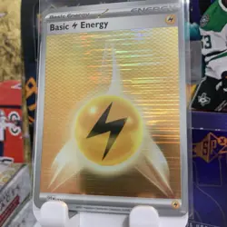 Basic Lightning Energy SVE 020 Holo Pattern Pokemon White Flare & Black Bolt NM - Image 1