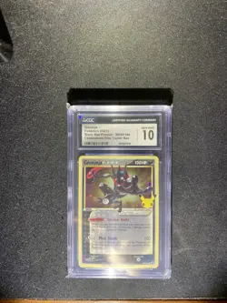 CGC 10 2021 SWSH Black Star Promo Greninja Gold Star SWSH144 Holo Pokemon - Image 1
