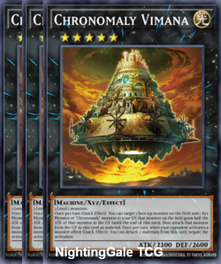 Yugioh! 3x Chronomaly Vimana RARE Justice Hunters JUSH-EN044 - Image 1