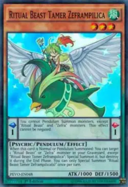Ritual Beast Tamer Zeframpilica - PEVO-EN048 - NM - Super Rare - 1st ed - Yugioh - Image 1